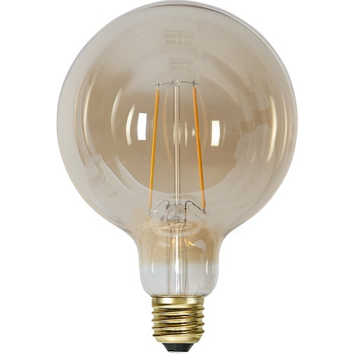 Ledlampa 125mm amber E27 1 w 70lm -14939