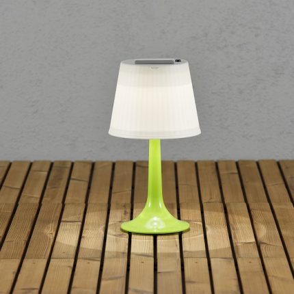Solcell bordslampa Assisi LED grön-13045